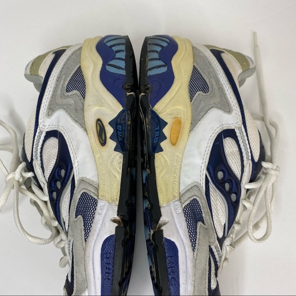 Saucony Grid TRB HRC XT600 Running Shoes Women’s White Grey Blue Sneakers Size 8 - Picture 6 of 8